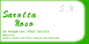 sarolta moso business card